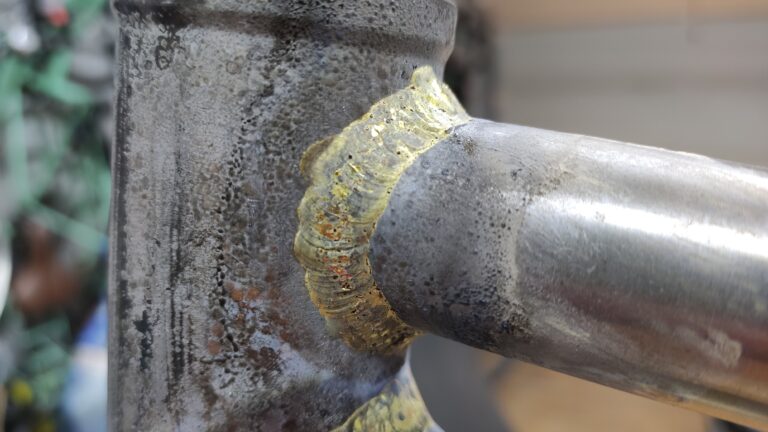 Fillet brazing on a bicycle
