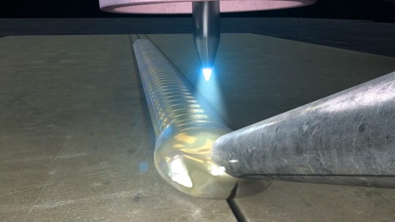 Macro photograph of TIG welding