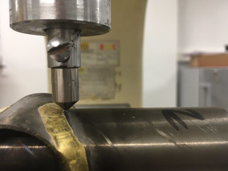 Steel hardness test