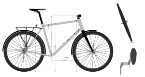 Comparative geometry: road version for 1.90 m