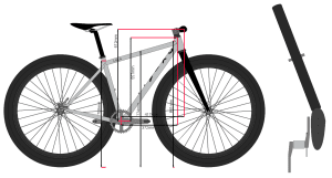 Geometry: fork change to fit the new wheel